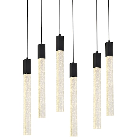 Weston 6 Lights Pendant In Black